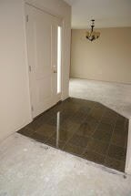 Granite flooring in entry