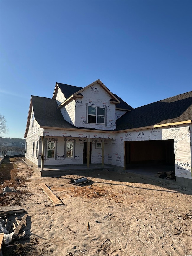 View of property in mid-construction