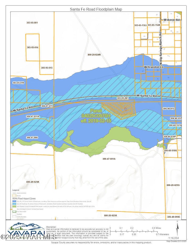 Santa Fe Road Floodplain Map