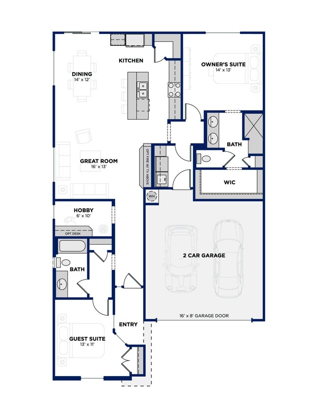 1438 Villa Floor Plan