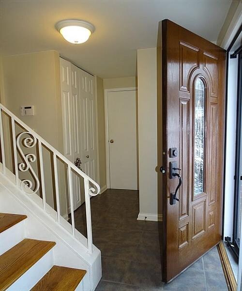 Ceramic tile entry
