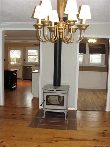 New efficient wood burning stove.