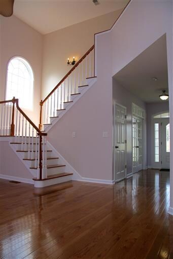 staircase leading to the bedrooms 