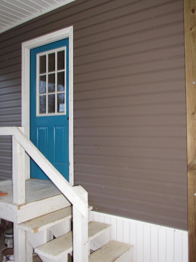 Back door at carport