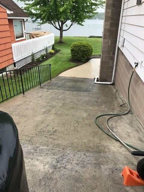 ramp looking down from garage