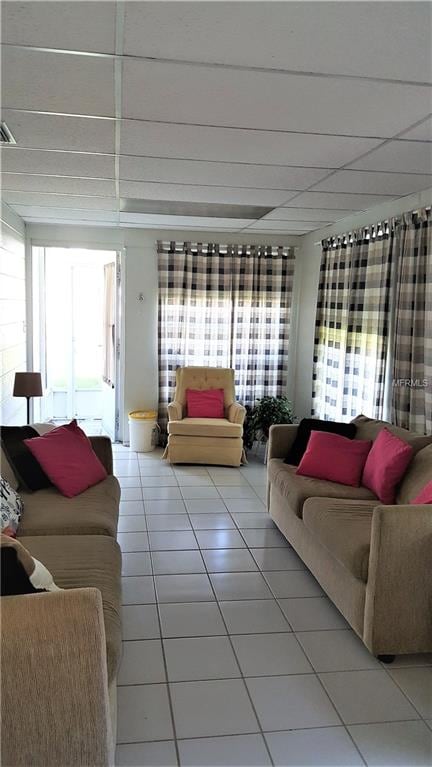 Enter into the main living area through a screened