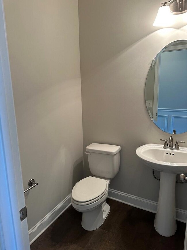 Half bathroom on main level