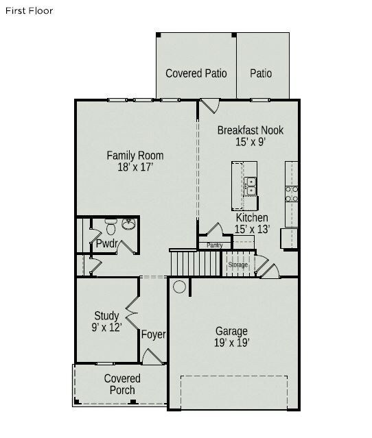 Rendering of First Floor