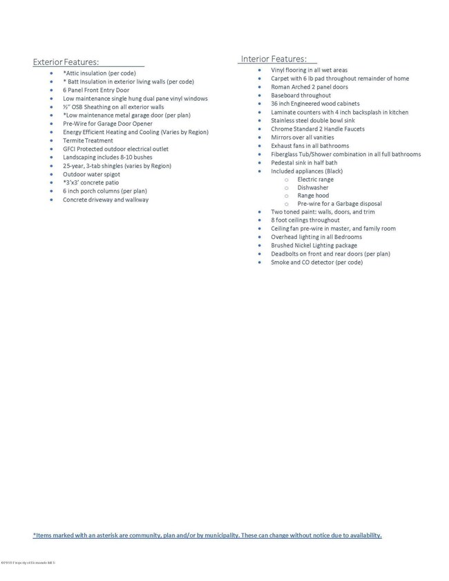 Feature Sheet