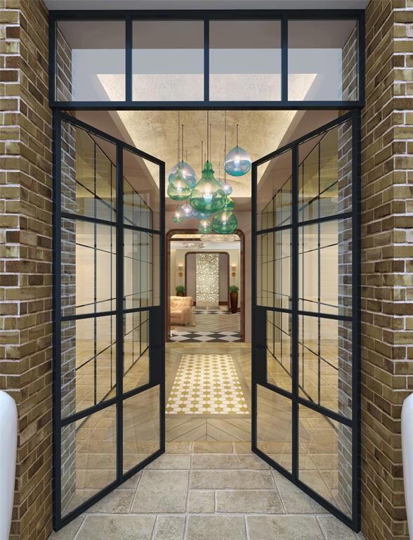 Lobby entrance, accessed with a secure Butterfly s