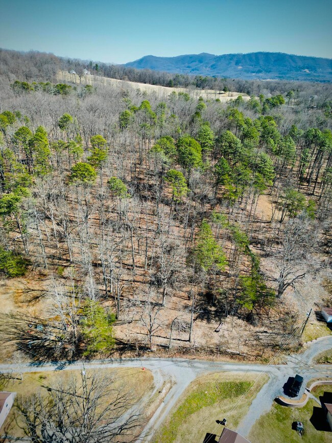 Looking toward lot from above