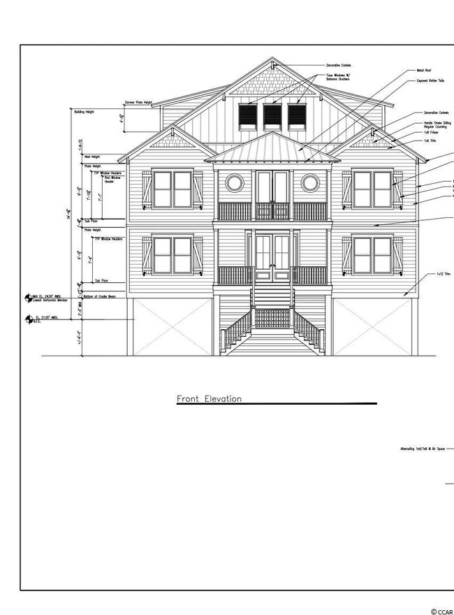 Pearl Grey Hardie with Black Windows, Black Railin