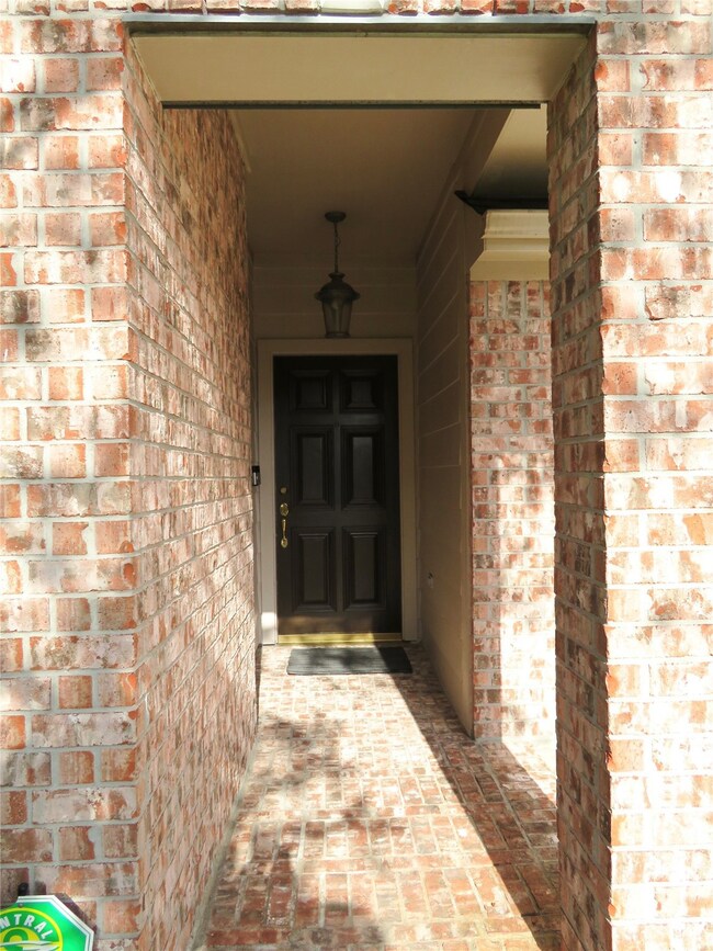 Notice all brick exterior