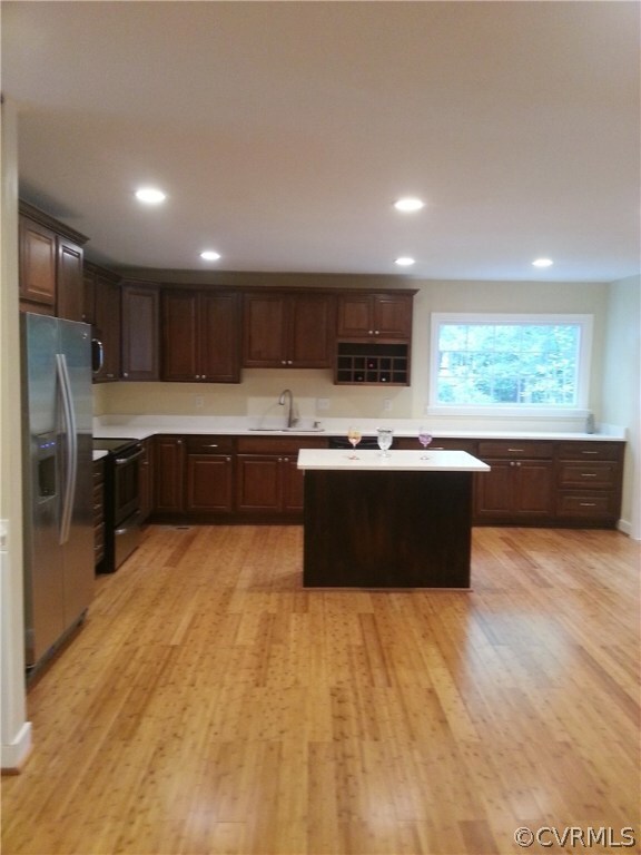 View of kitchen from living room.