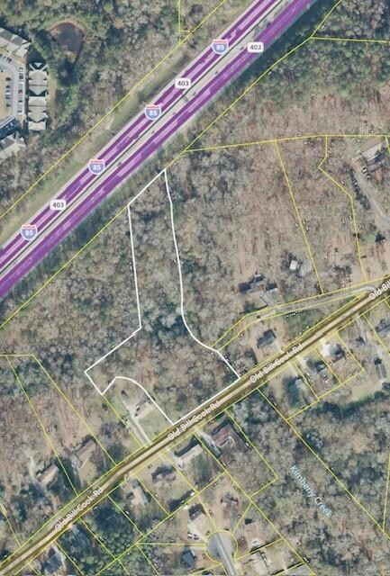Map of property location with property parcel outlined