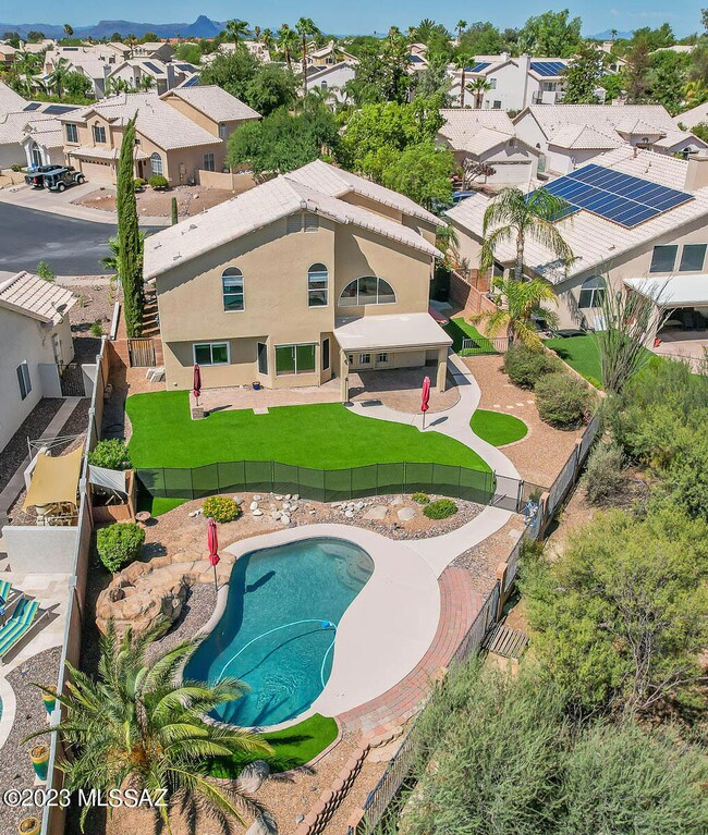 Arial View of Back of Property