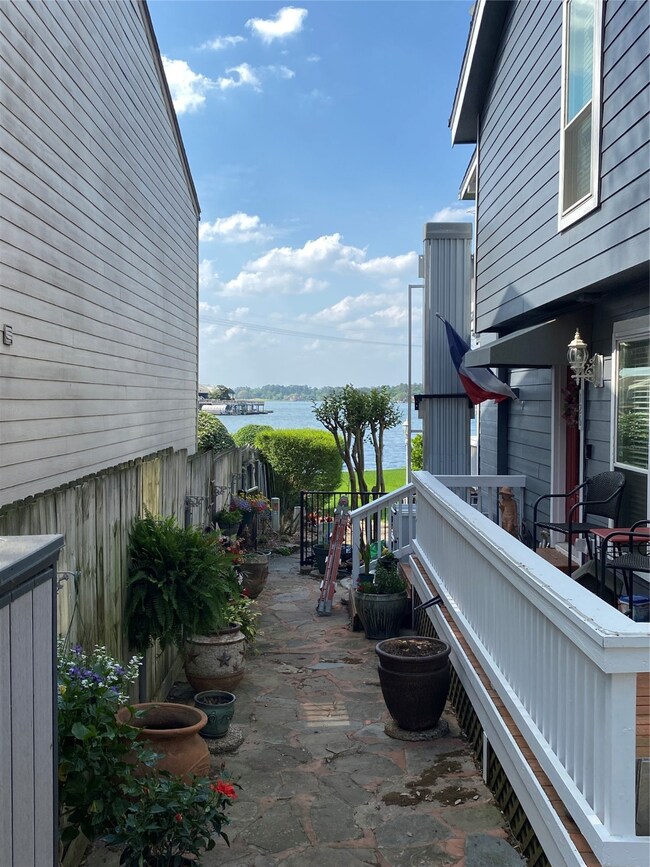 View of the lake from the backyard. You will need