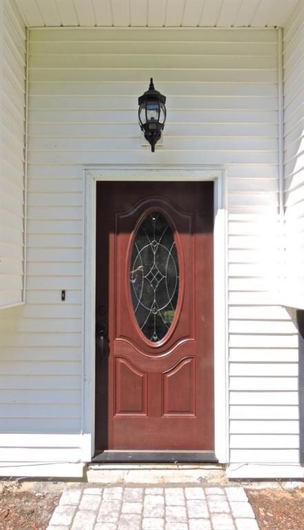 A newly installed decorative front...