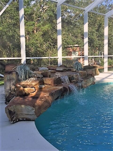 Pool waterfall