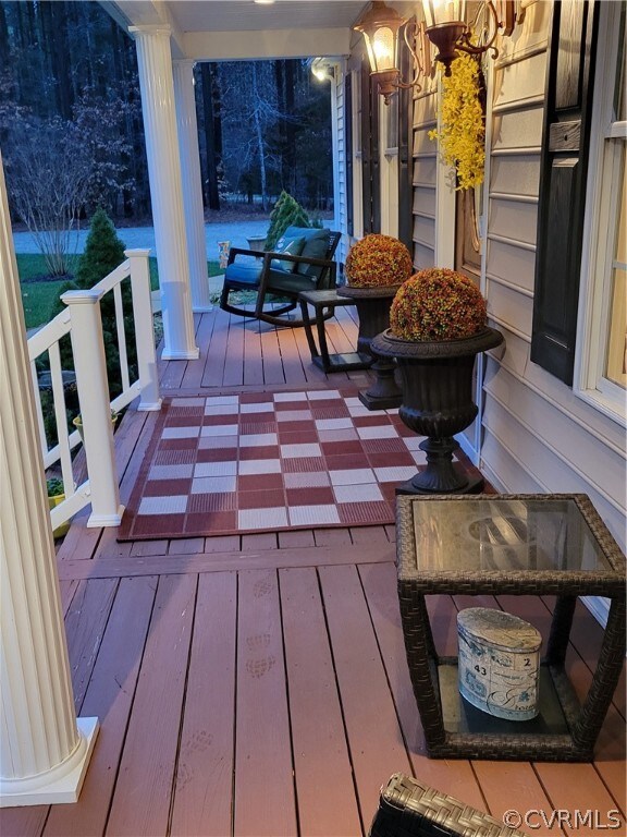 Peaceful front porch.