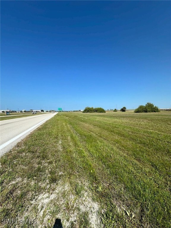 View of road with a rural view