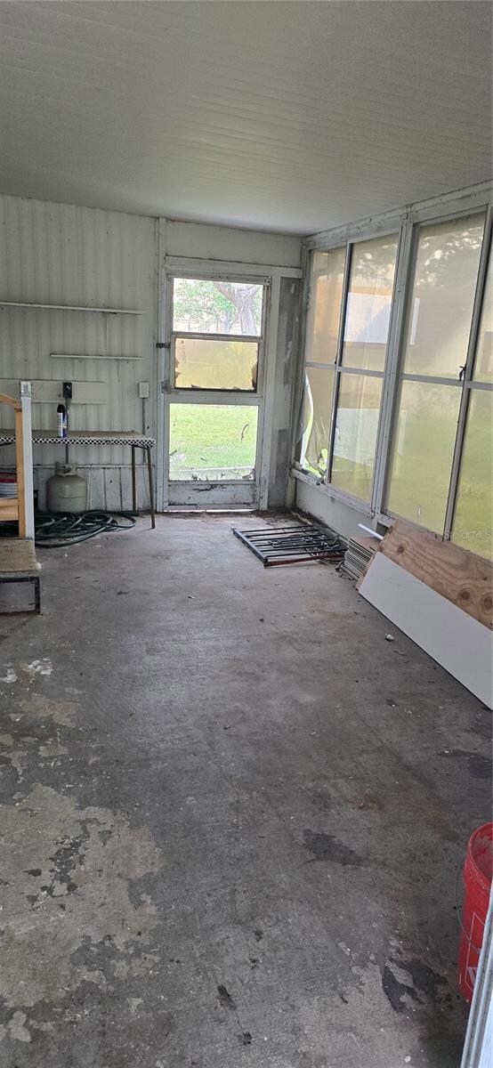 vinyl enclosed storage area