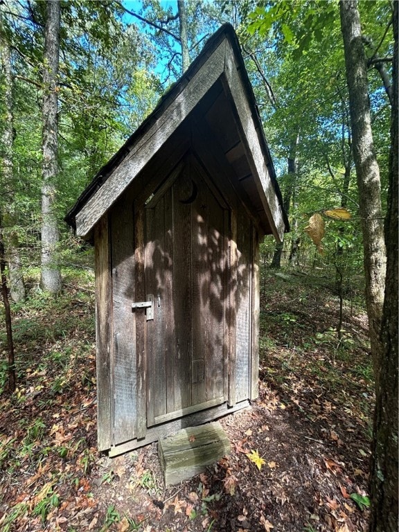 Outhouse (house previously had working toilets also)