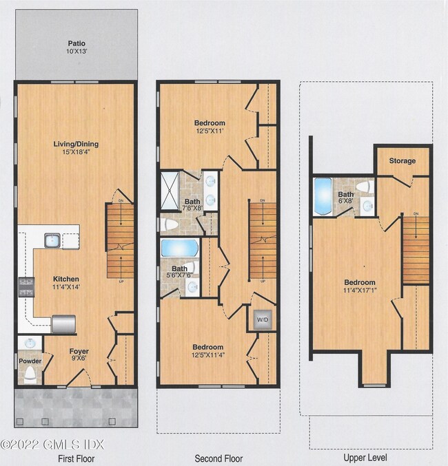 3 Bedroom Townhomes FLOOR PLAN - no logo