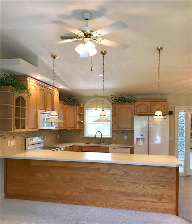 Kitchen view from living room.