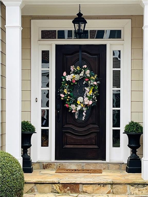 Stately welcoming entry