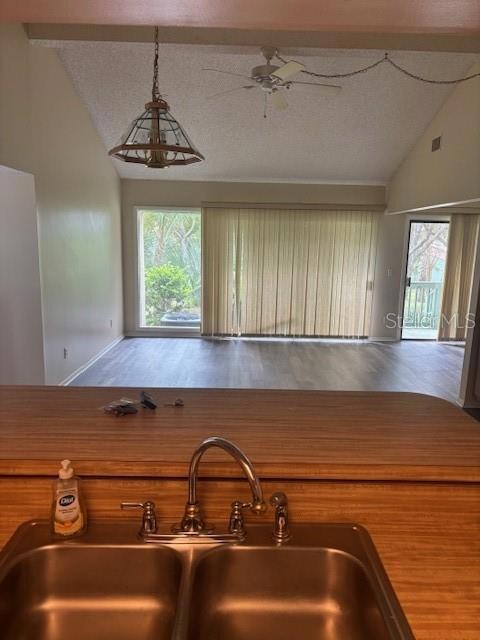 Dining Room & Living Room from Kitchen