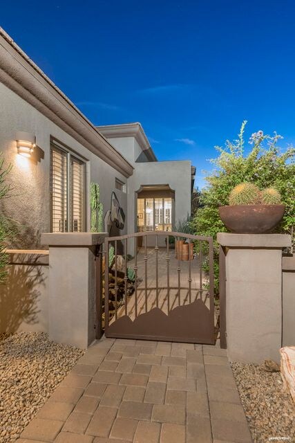 Gated Front Courtyard