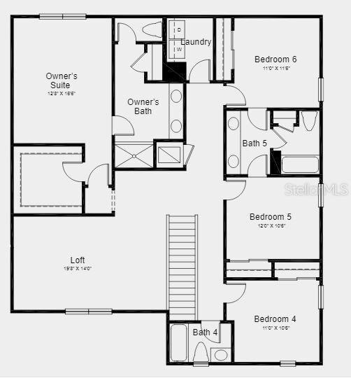 UPPER LEVEL FLOORPLAN