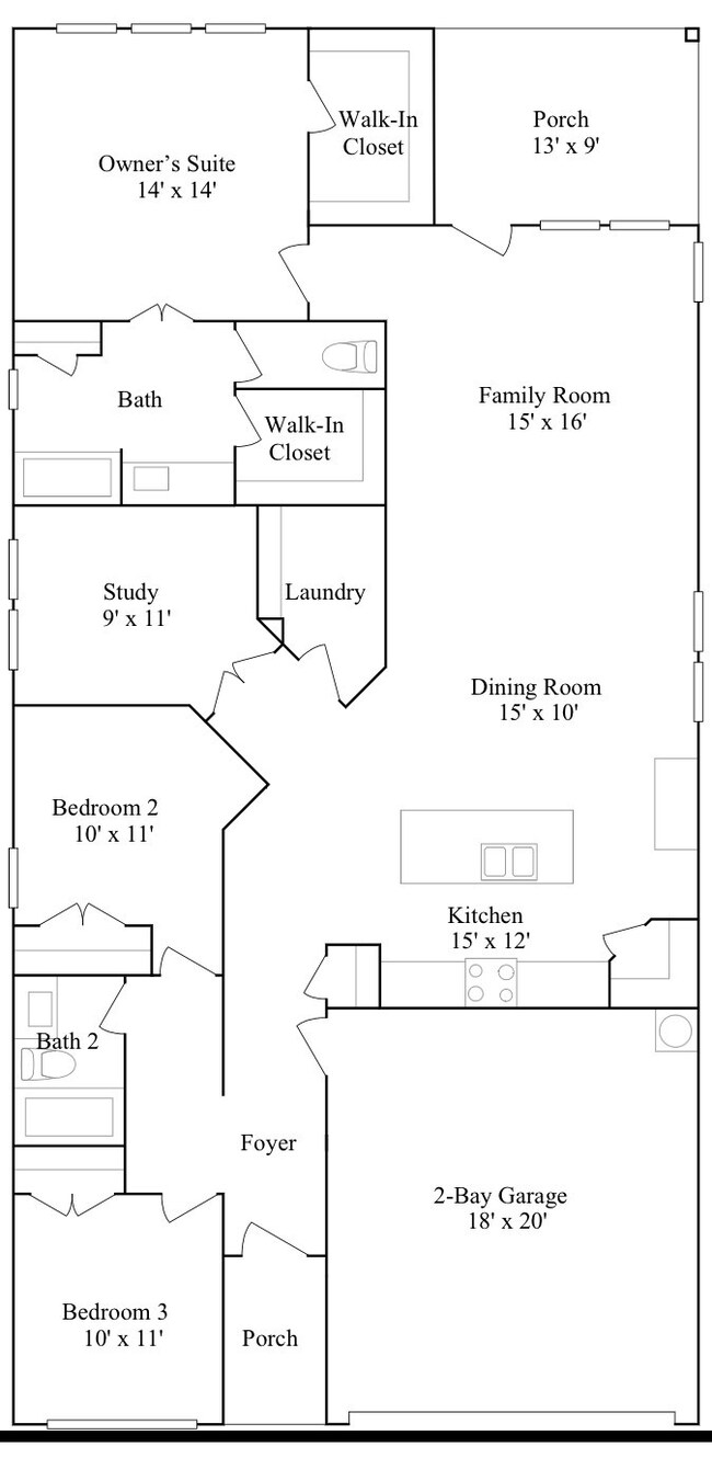 Knightley - Open and Spacious One-Story Plan