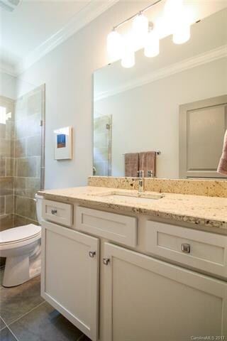 This is your first floor, full bathroom.