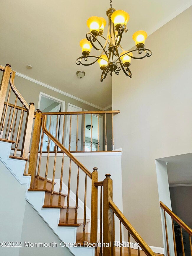 high ceiling foyer