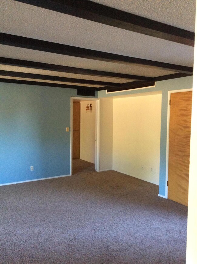 Beamed Ceiling in LR