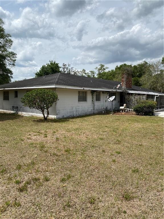 Back view of home