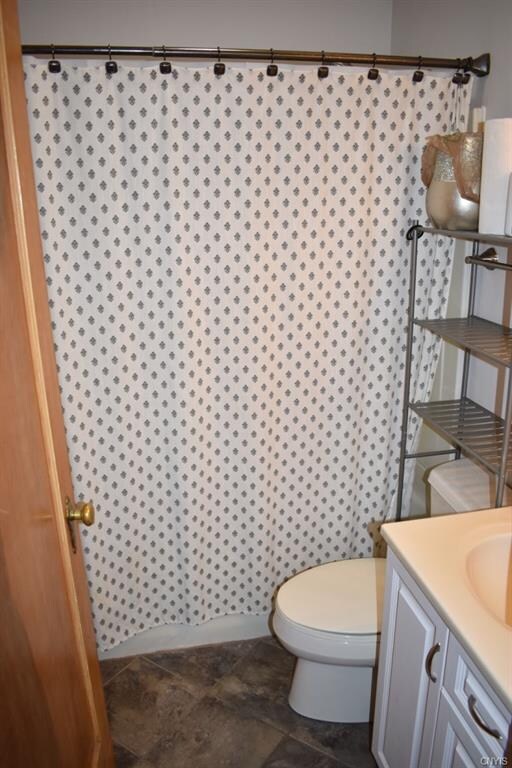 First floor full bathroom. New flooring!