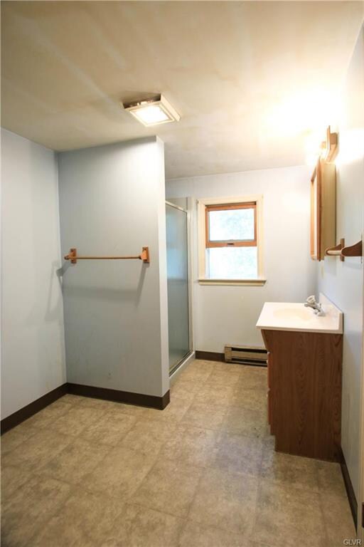 Second floor bathroom with shower