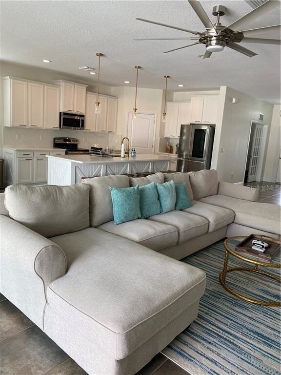 Open Concept living room/kitchen area