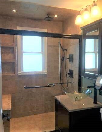 Remodeled Bath - TILE Shower