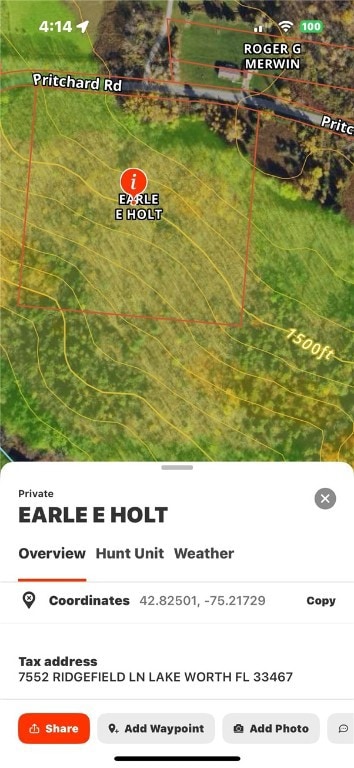 elevation map