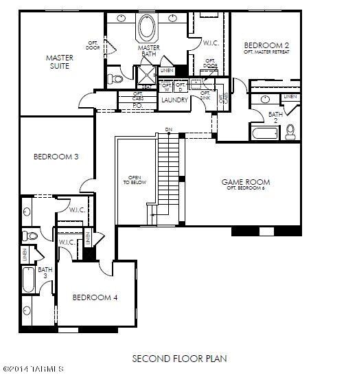 3770B floor plan second floor