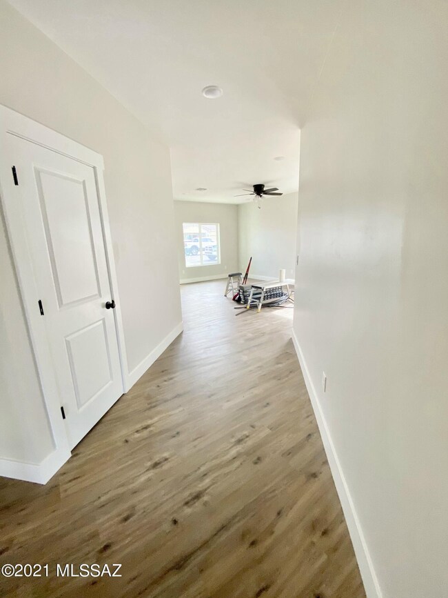 wide hall to living room