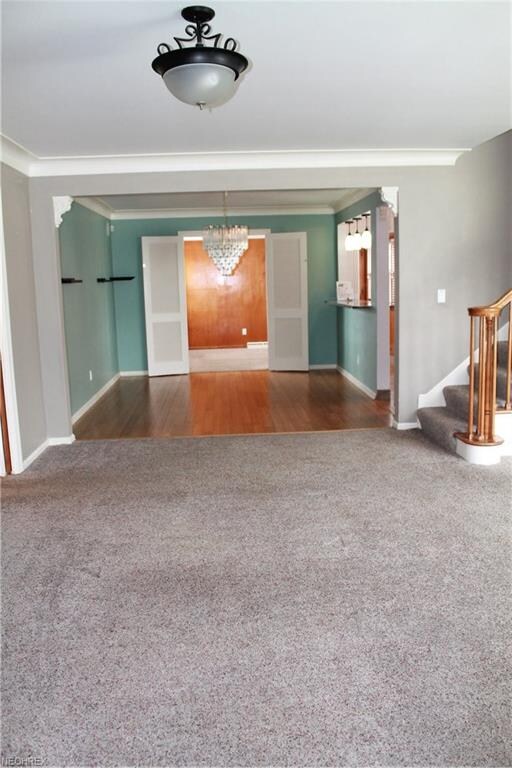 View from the front door--leads into huge family r