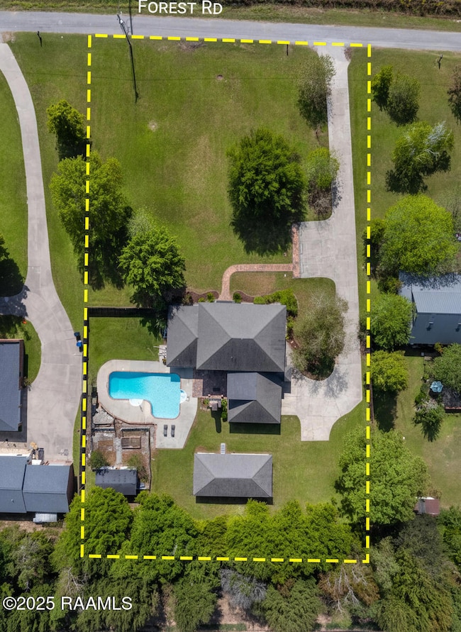 Drone Property Lines green grass