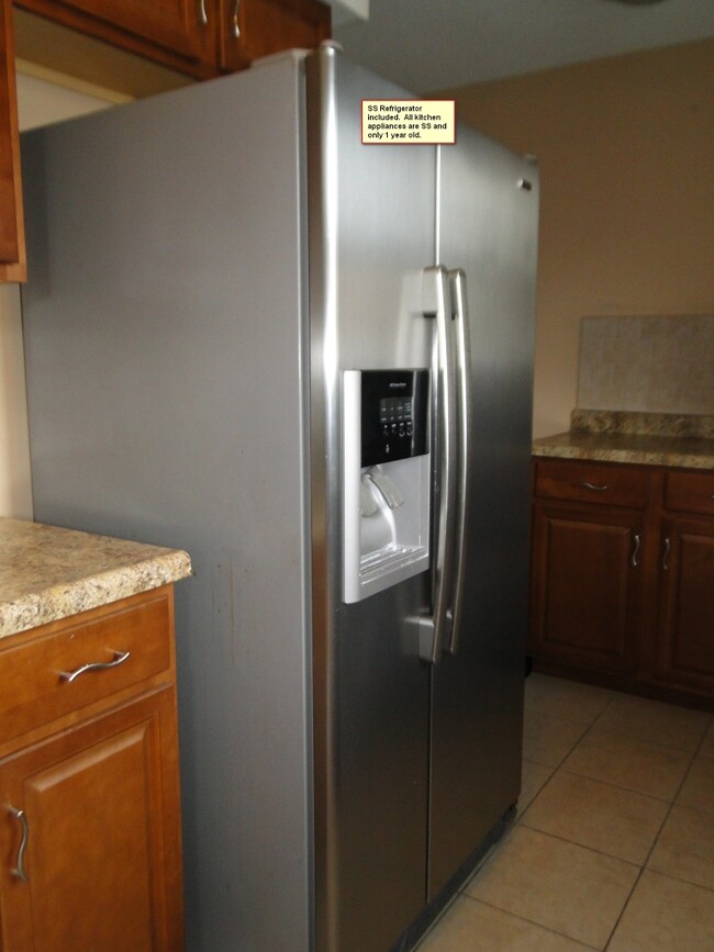 SS Fridge included