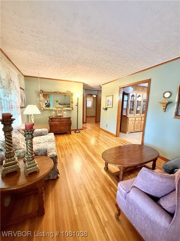 Formal Living Room with original Hardwood floor.