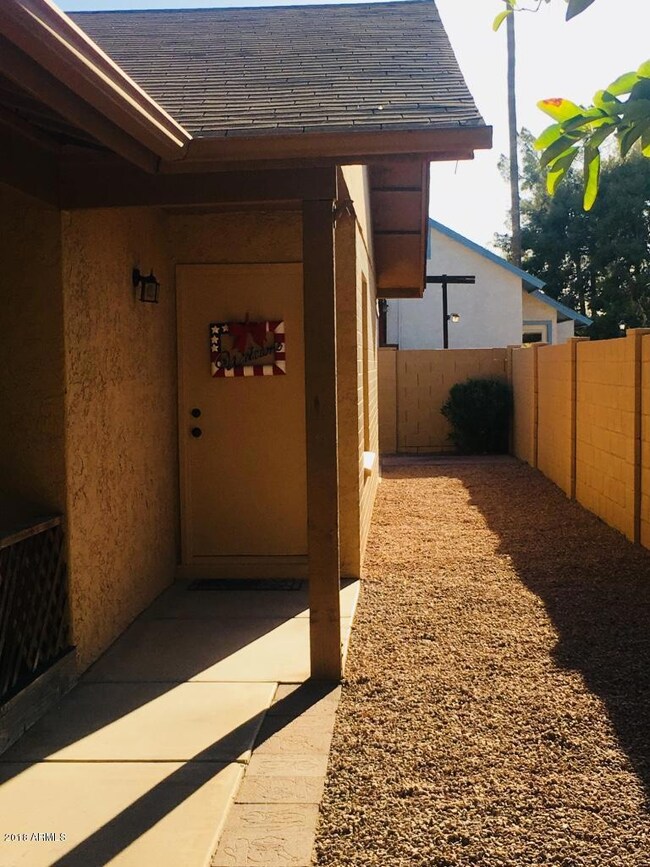 1852 Toltec Front Door:Side Yard
